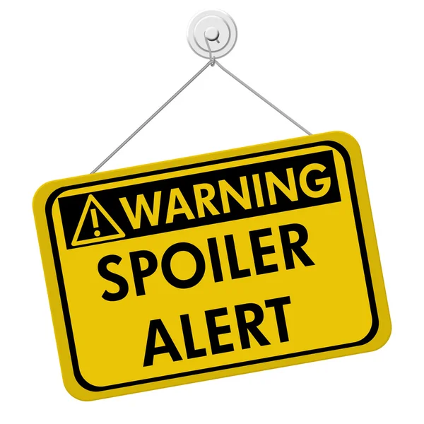 Warning of Spoiler Alert — Stock Photo, Image