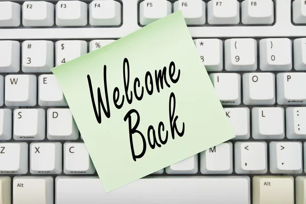 Welcome Back — Stock Photo, Image