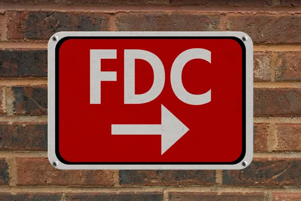 FDC tecken — Stockfoto