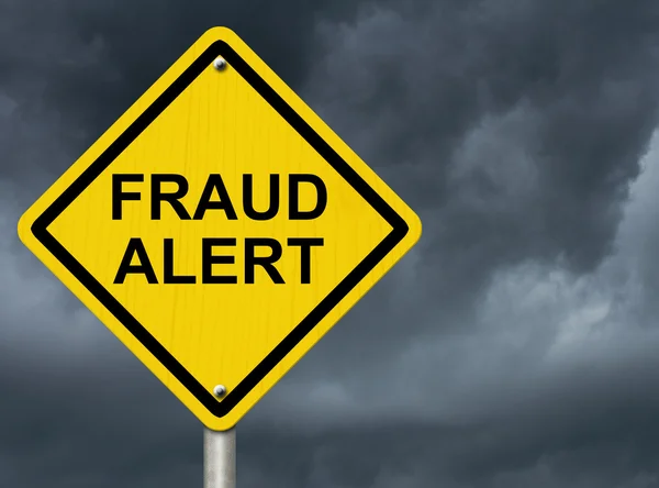 Alerta de fraude — Fotografia de Stock