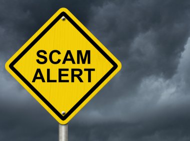Warning of Scam clipart