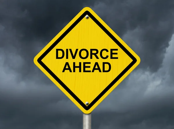 Попередження про розлучення є найближчим часом — стокове фото