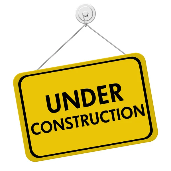 Under Construction Sign — Stock Photo, Image