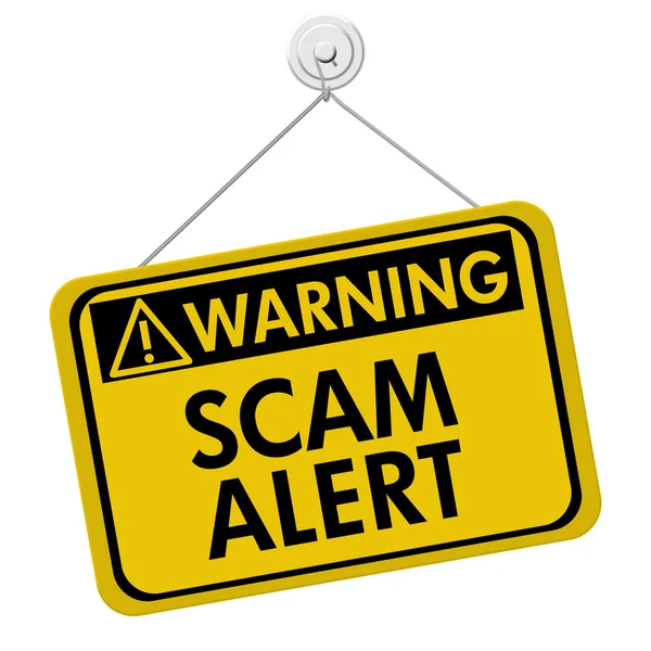 Warning of Scam Alert — Stock Photo, Image