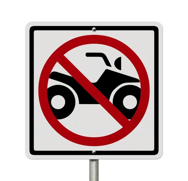 No ATV allowed — Stock Photo, Image