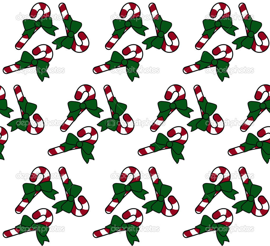 Candy Cane Christmas Textured Fabric Background