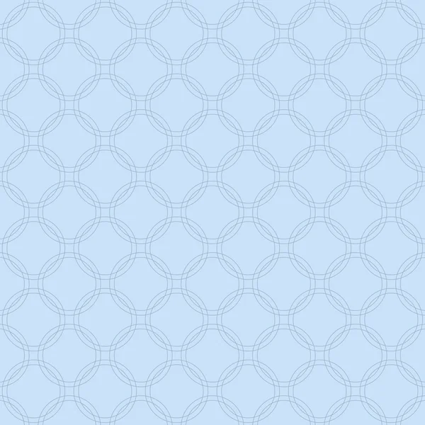 Blue Interlaced Circles Textured Fabric Background — Stock Photo, Image