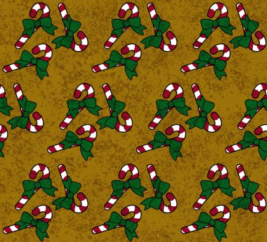 Candy Cane Christmas Textured Fabric Background clipart