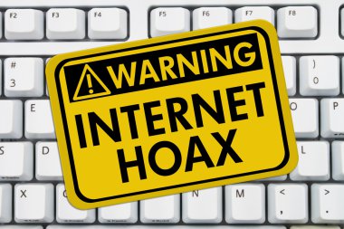 Warning of Internet Hoax clipart