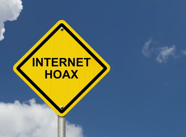 Internet Hoax Warning — Stock Photo, Image