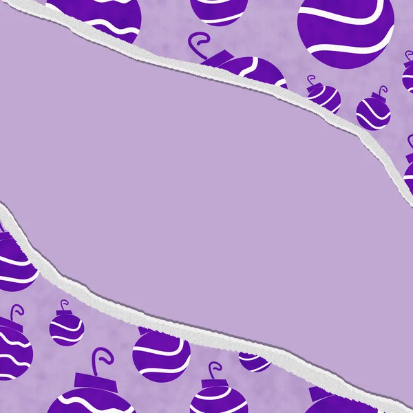 バック グラウンド メッセージまたは invit 引き裂かれた紫のレトロなクリスマス — ストック写真