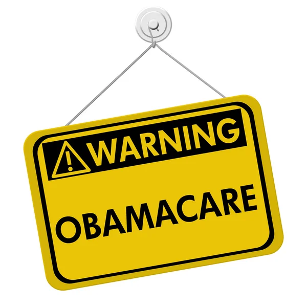 Avviso di ObamaCare — Foto Stock