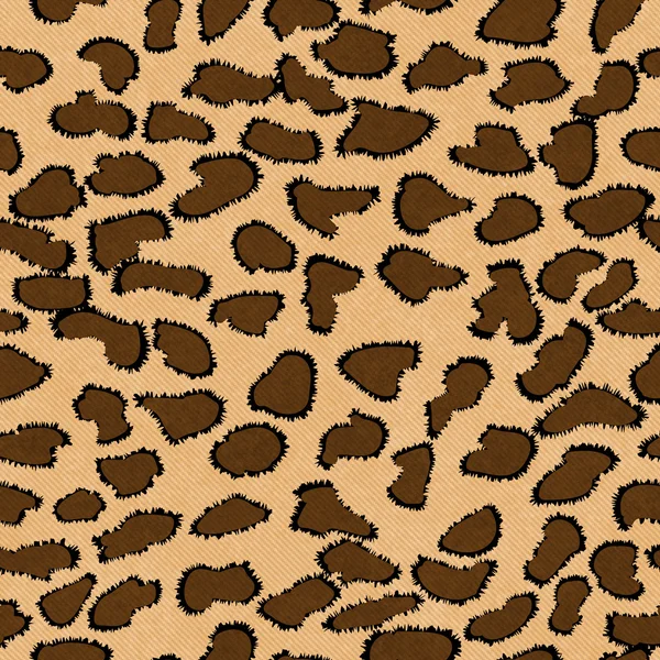 Brown Leopard Print Textured Fabric Background — Stock Photo, Image