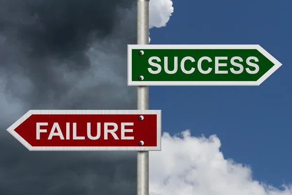 Success versus Failure — Stock Photo, Image