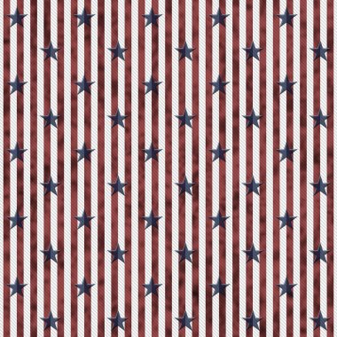 Patriotic Stars and Striped Textured Fabric Background clipart