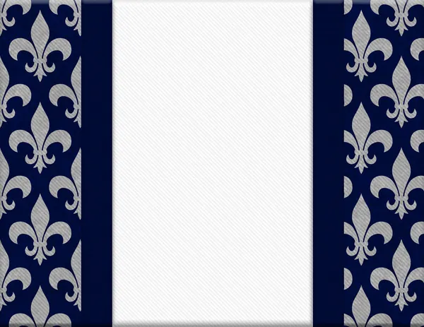 Fondo Texturizado Fleur De Lis Azul y Gris — Foto de Stock