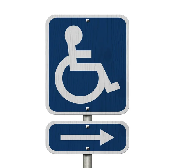 Handicap sinal de estacionamento — Fotografia de Stock