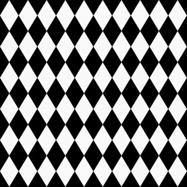 Black and White Diamond Shape Fabric Background — Stock Photo, Image