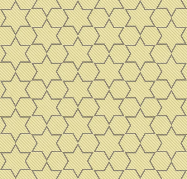 Fondo de tela texturizada con dibujos de hexágono amarillo y gris — Foto de Stock