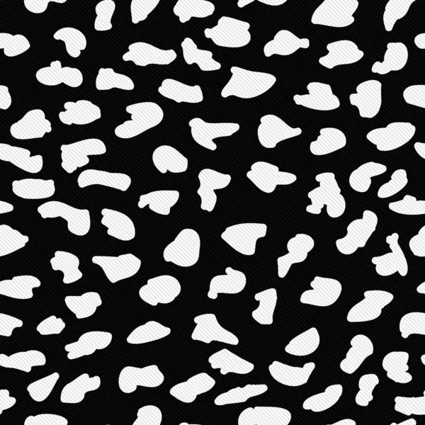 Fondo de tela texturizada estampada de leopardo blanco y negro — Foto de Stock