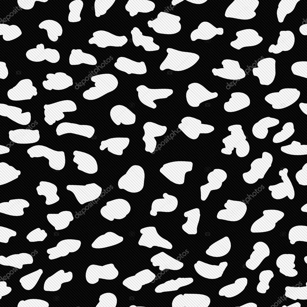 Black and White Leopard Print Textured Fabric Background Stock Photo by