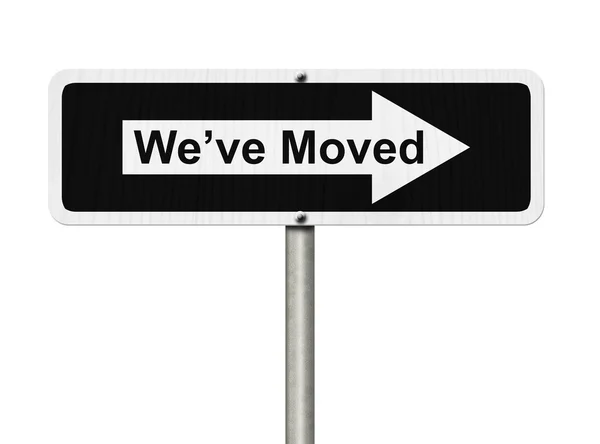 We've Moved Sign — Stock Photo, Image