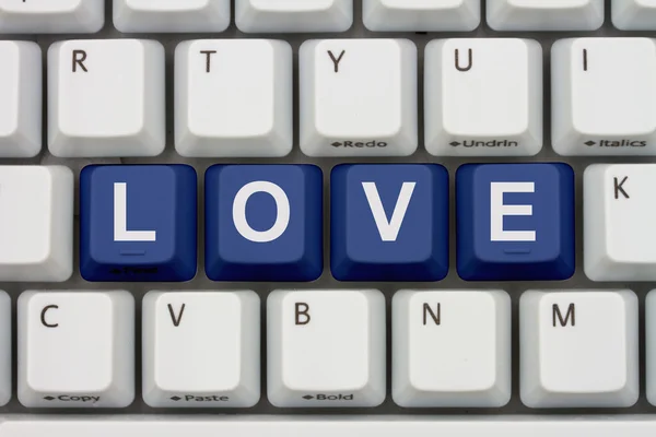 Trova l'amore su Internet — Foto Stock