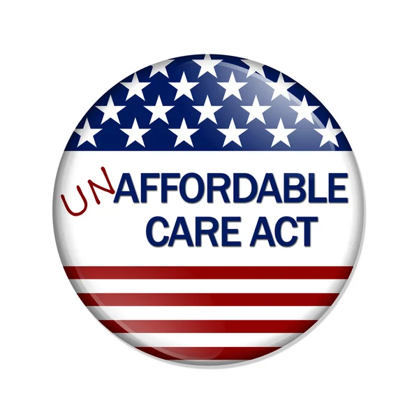 Not Affordable Care Act Button — Stock Photo, Image