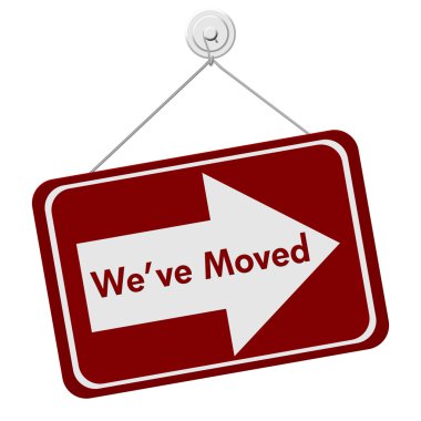 We Have Moved Sign clipart