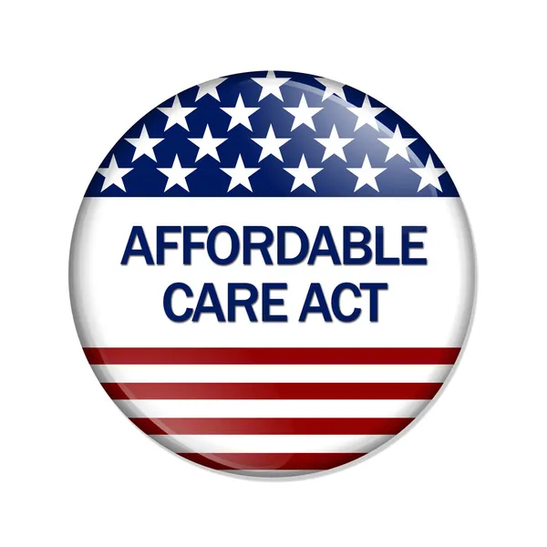 Affordable Care Act Button — Stock Photo, Image
