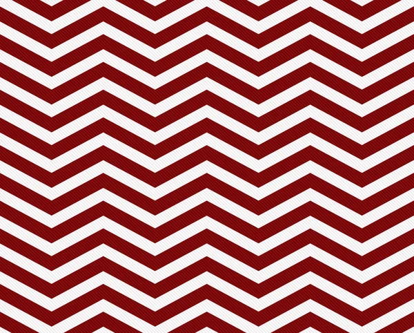 Fundo de tecido texturizado vermelho escuro e branco Zigzag — Fotografia de Stock