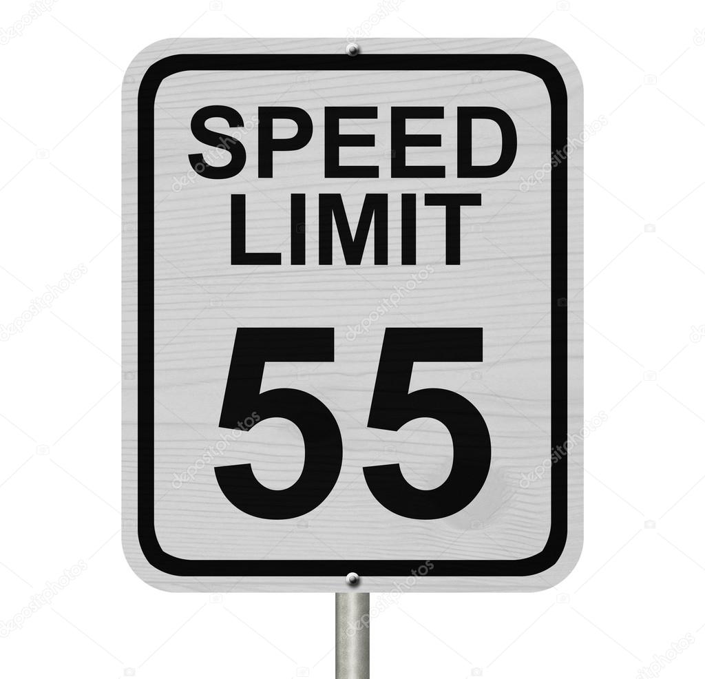 Speed Limit 55 Sign