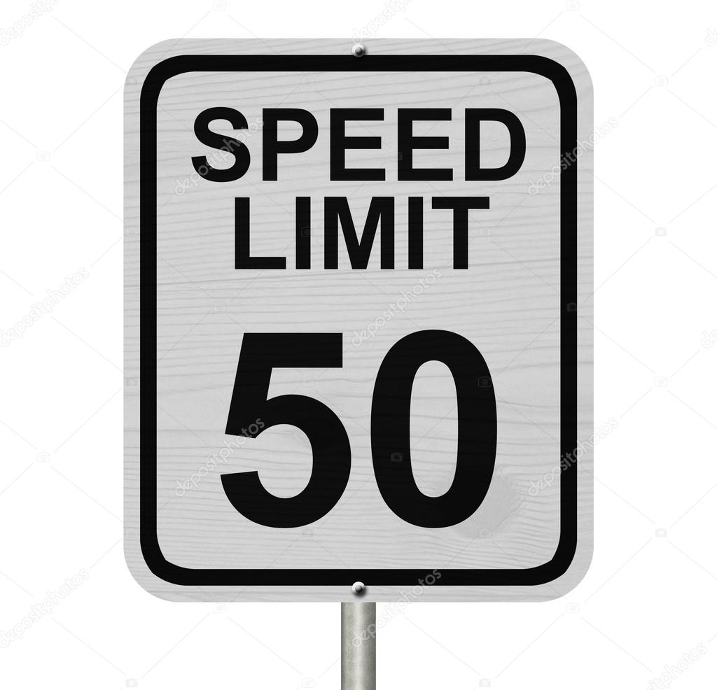 Speed Limit 50 Sign