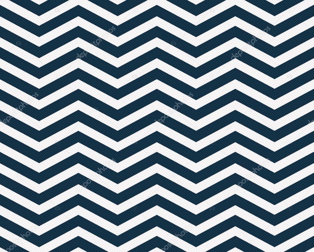 Navy Blue and White Zigzag Textured Fabric Background