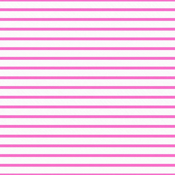 Thin Bright Pink and White Horizontal Striped Textured Fabric Ba — Stock Photo, Image