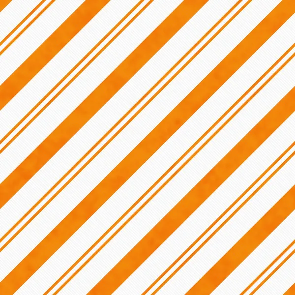 Orange Diagonal Striped Textured Fabric Background — Stock Photo, Image