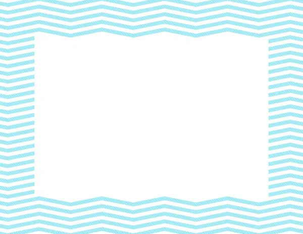 Deniz mavisi chevron çerçeve — Stok fotoğraf