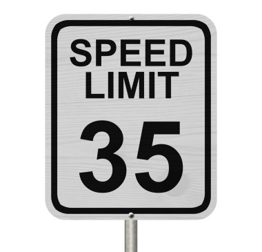 Speed Limit 35 Sign clipart