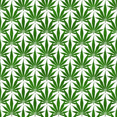 Yeşil marijuana yaprağı deseni tekrar arka plan