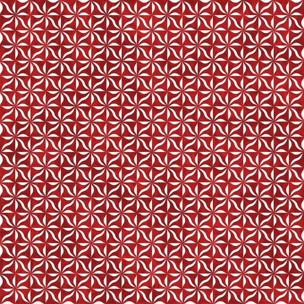 Red and White Decorative Swirl Design Textured Fabric Background — Stock Photo, Image