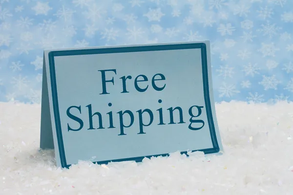 Free Shipping Message — Stock Photo, Image