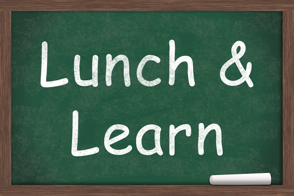 Oběd a učení — Stock fotografie