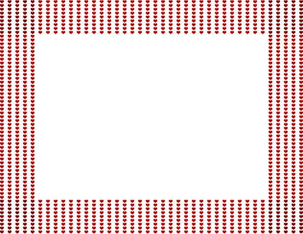 赤いハート フレーム — ストック写真