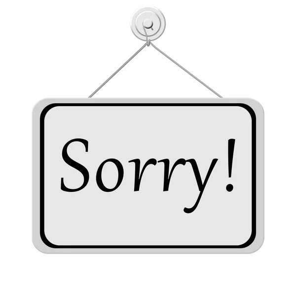 Sorry Sign — Stock Photo, Image
