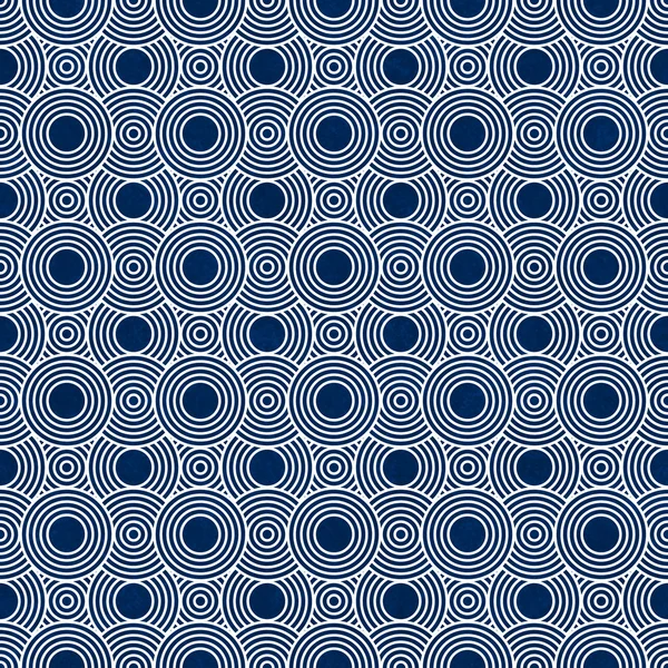 네이 비 블루와 화이트 타일 패턴 반복 배경 — 스톡 사진