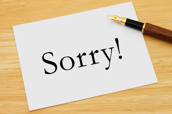 Saying your sorry — Stock Photo, Image