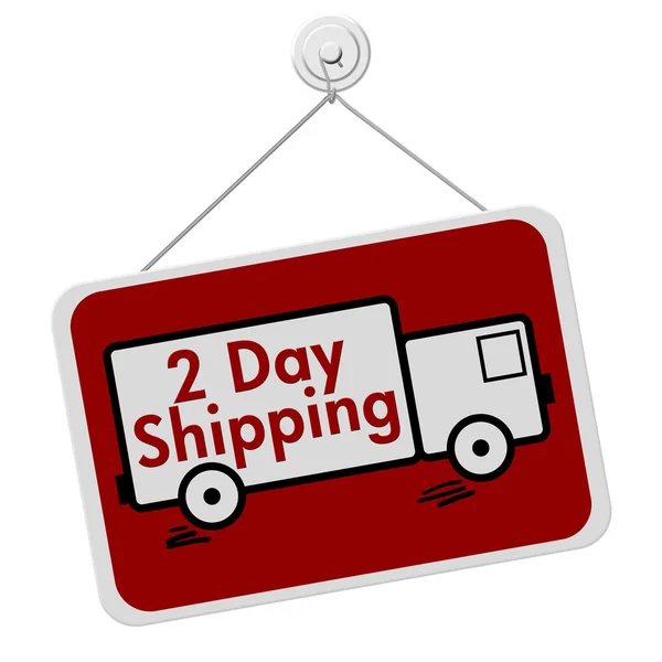 Two Day Shipping Sign — Stock Photo, Image