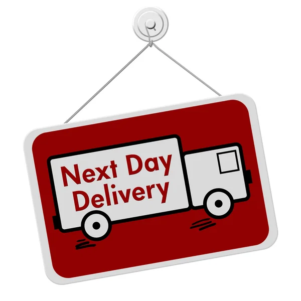 Next Day Delivery Sign — Stock Photo, Image
