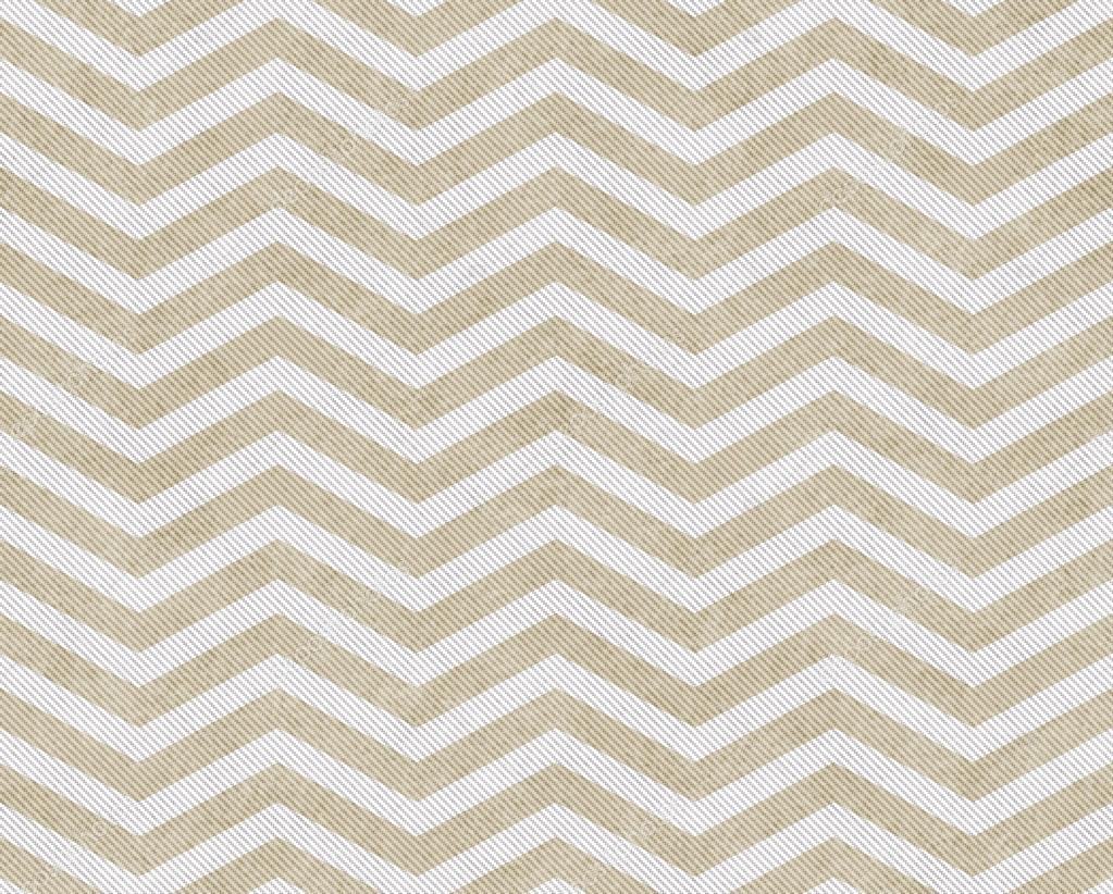 Beige and White Zigzag Textured Fabric Background