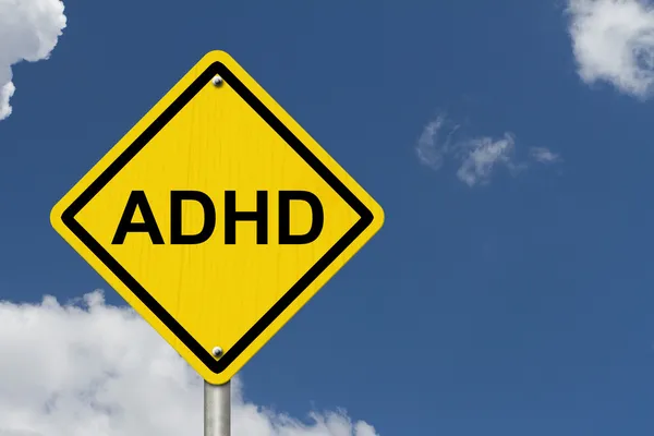 Figyelmeztető jelek az adhd — Stock Fotó